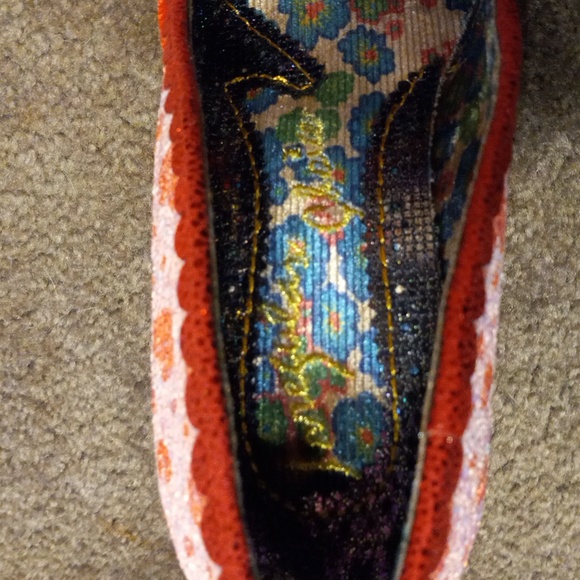 NEW Glitter & Velvet HEART SHAPED HEELS 'You Have My Heart', Size 42 US 11.5 - Picture 5 of 12